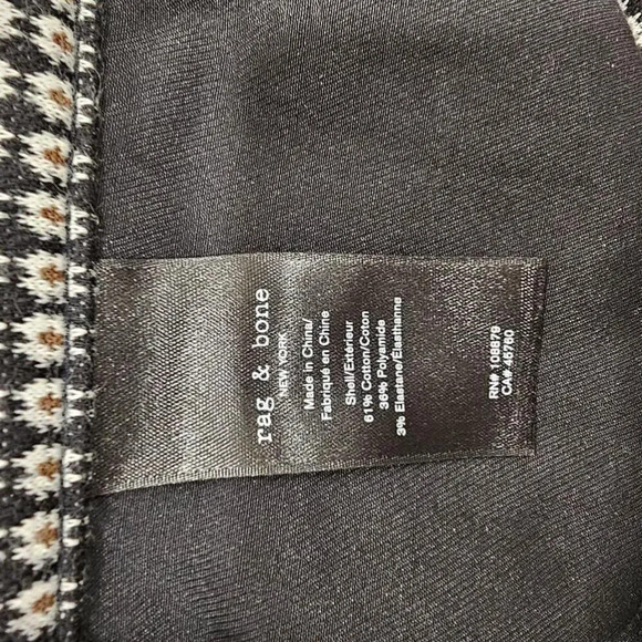 Rag & Bone Casey Knit Jacquard Flare Slim Fit Pant Sz 6 - Picture 3 of 11